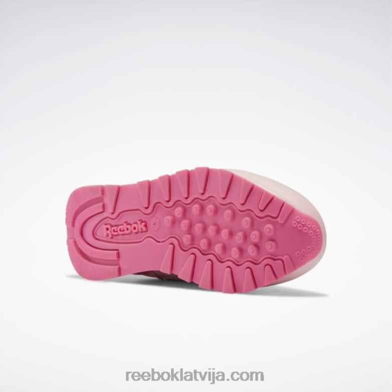 klasiskās ādas step \n\ flash kurpes - pirmsskolas vecuma bērniem bērni 0T4641451 Reebok rozā mirdzums/atomrozā