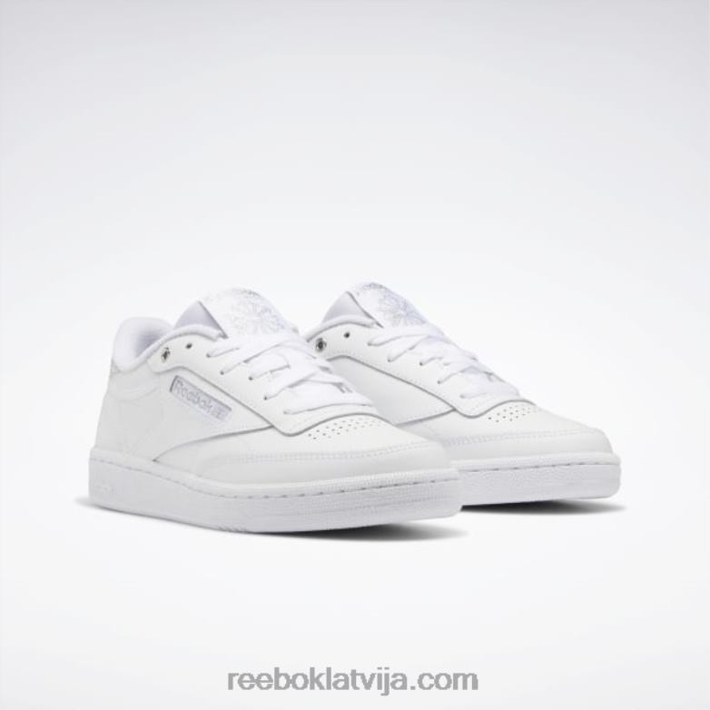 klubs c 85 sieviešu apavi0T464319 Reebok ftwr balts/sudrabs met