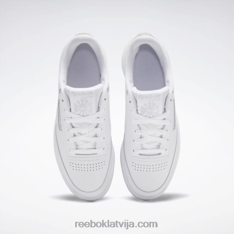 klubs c 85 sieviešu apavi0T464319 Reebok ftwr balts/sudrabs met