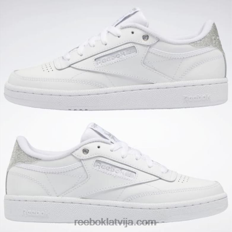 klubs c 85 sieviešu apavi0T464319 Reebok ftwr balts/sudrabs met
