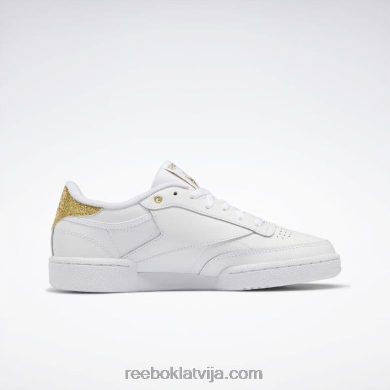 klubs c 85 sieviešu apavi0T464404 Reebok ftwr balts/zelts met
