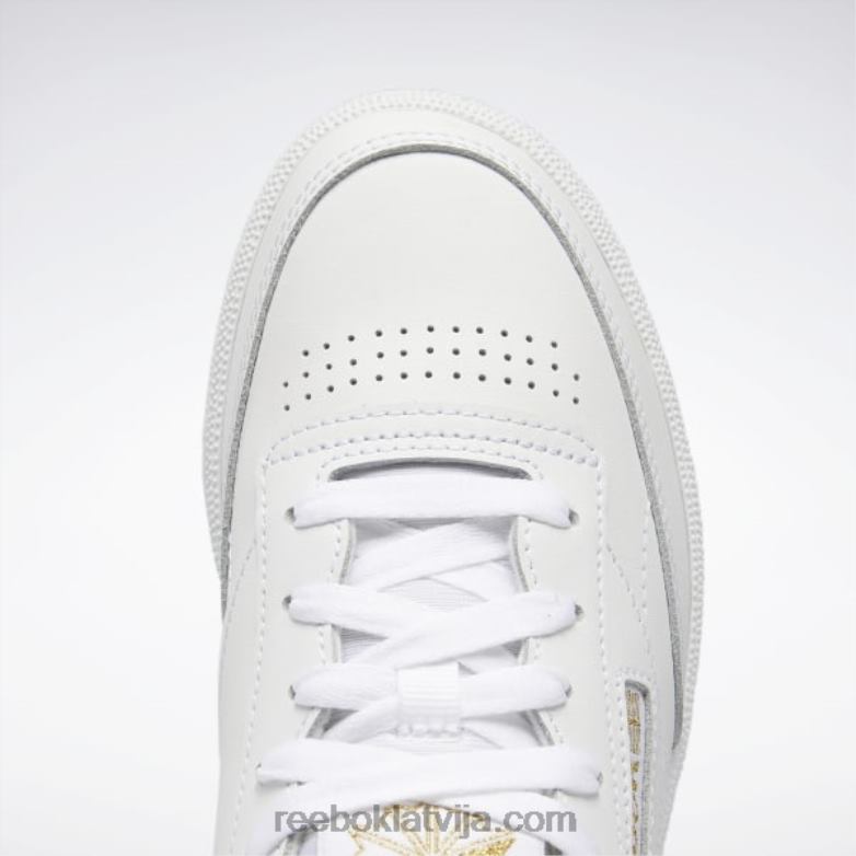 klubs c 85 sieviešu apavi0T464404 Reebok ftwr balts/zelts met