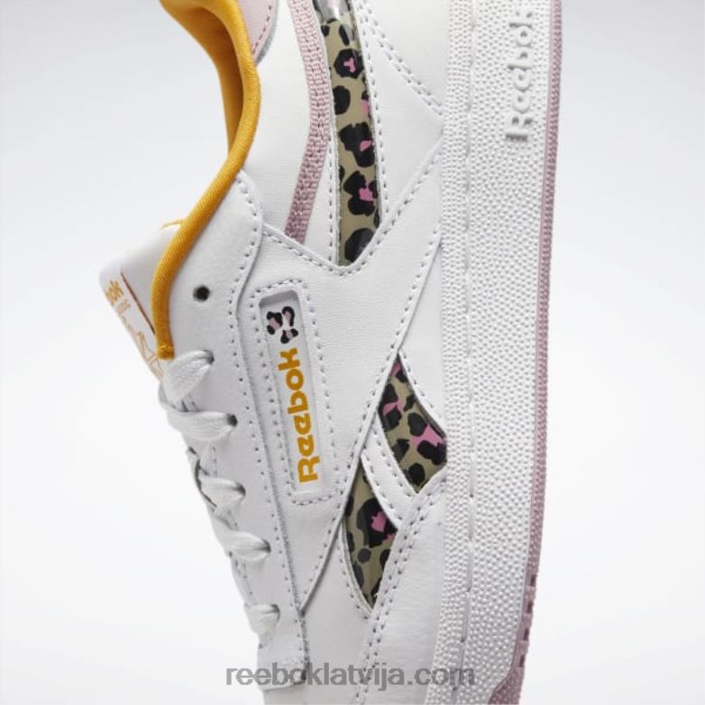 klubs c atriebības apavi - klases skola bērni 0T4641428 Reebok ftwr balts/uzliets ceriņš/spilgts okers