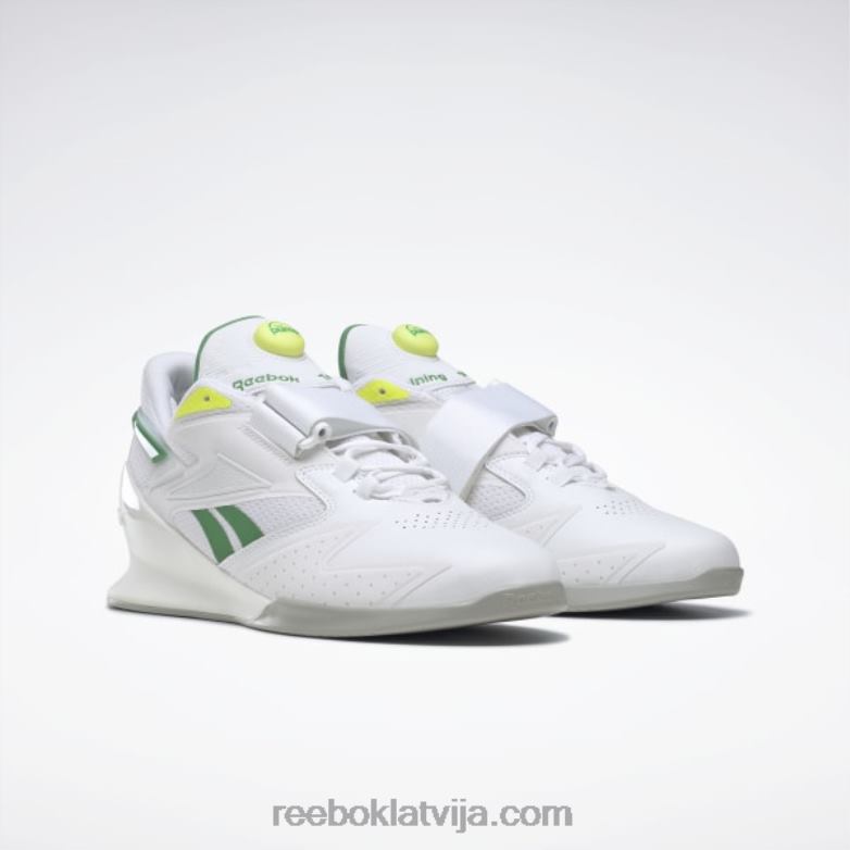 legacy lifter iii vīriešu svarcelšanas apavi0T4641085 Reebok ftwr white/glen green/solar acid yellow