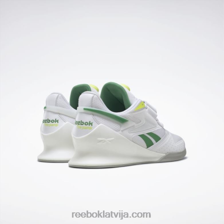 legacy lifter iii vīriešu svarcelšanas apavi0T4641085 Reebok ftwr white/glen green/solar acid yellow
