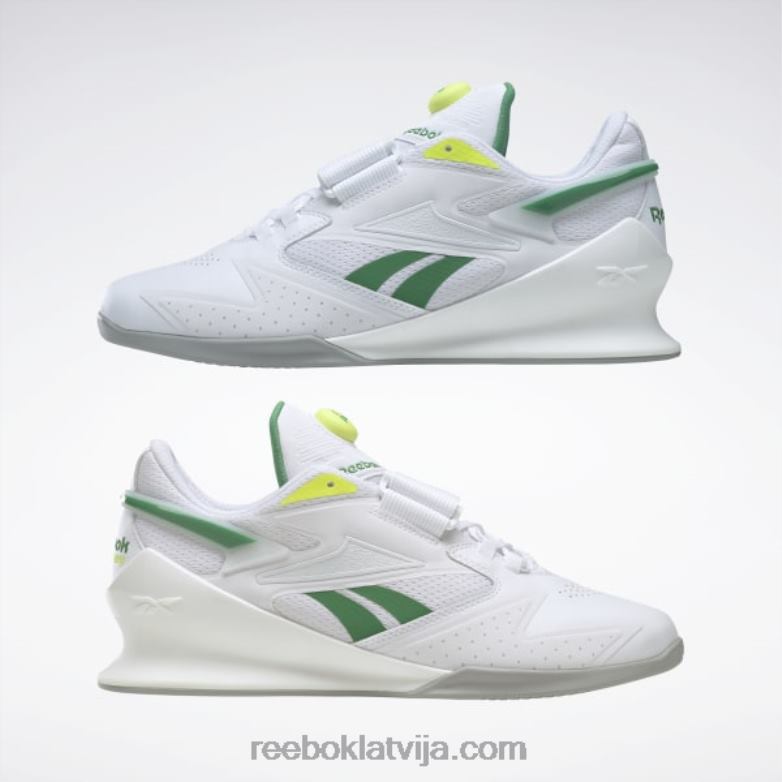 legacy lifter iii vīriešu svarcelšanas apavi0T4641085 Reebok ftwr white/glen green/solar acid yellow