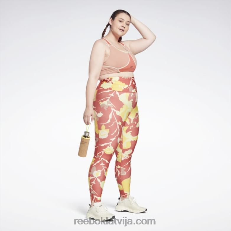 legingi ar apdruku (plus izmēra) sievietes 0T464894 Reebok rodonīts