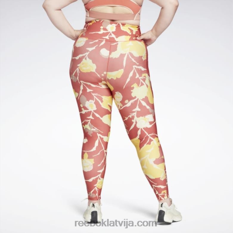 legingi ar apdruku (plus izmēra) sievietes 0T464894 Reebok rodonīts