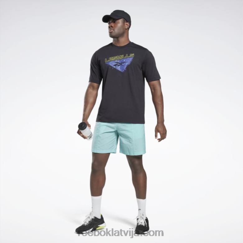 les Mills pirmssezonas t-krekls vīriešiem 0T4641308 Reebok melns
