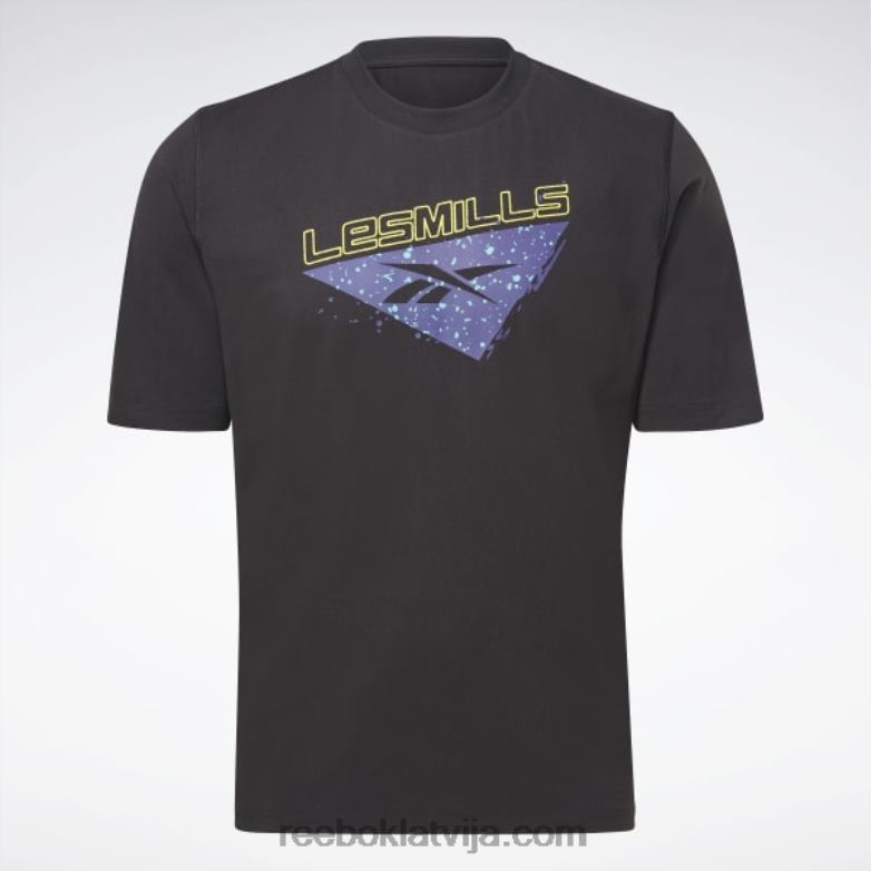 les Mills pirmssezonas t-krekls vīriešiem 0T4641308 Reebok melns