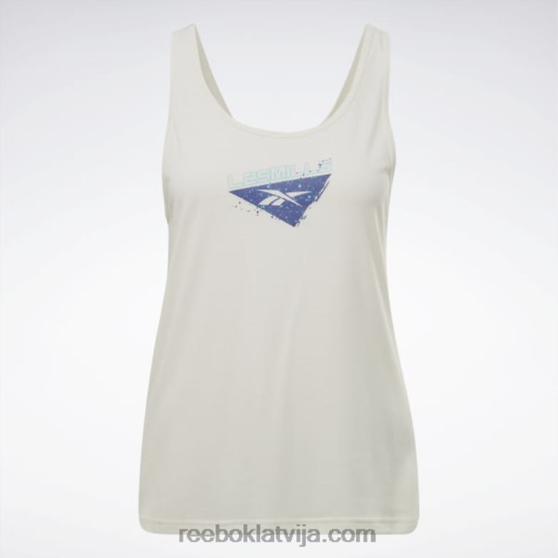 les Mills supremium grafiskā tvertnes augšdaļa sievietes 0T464792 Reebok klasisks balts