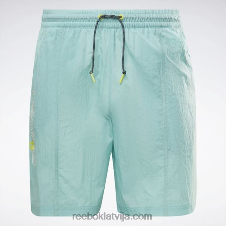les Mills viegli austi šorti vīriešiem 0T4641298 Reebok daļēji klasiska zilganzaļa