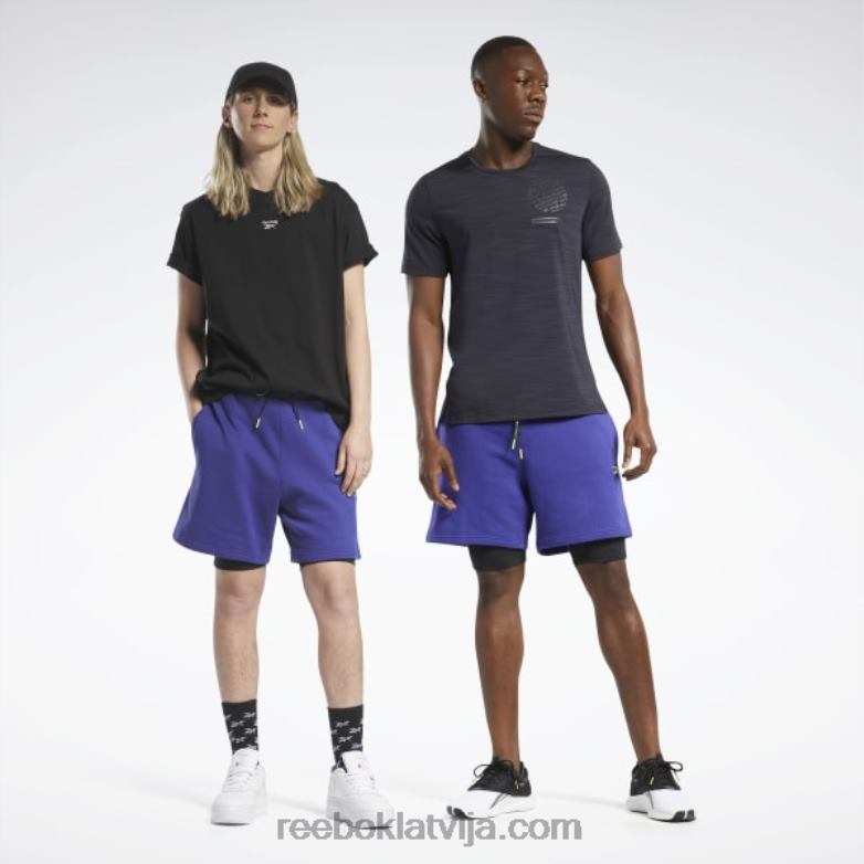 les mills 2-in-1 šorti0T464678 Reebok trekns violets