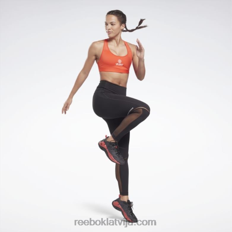 les mills lux racer vidēja atbalsta sporta krūšturis sievietes 0T464870 Reebok dinamiski sarkans