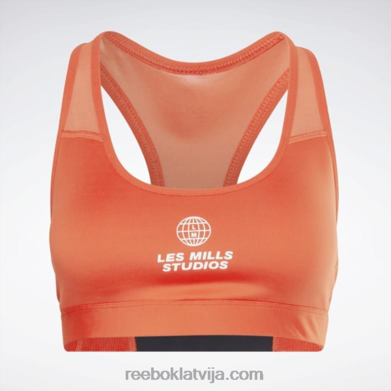 les mills lux racer vidēja atbalsta sporta krūšturis sievietes 0T464870 Reebok dinamiski sarkans