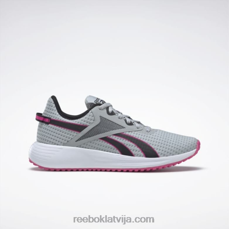 lite plus 3 sieviešu apavi0T464285 Reebok tīri pelēks 3/core melns/lepni rozā