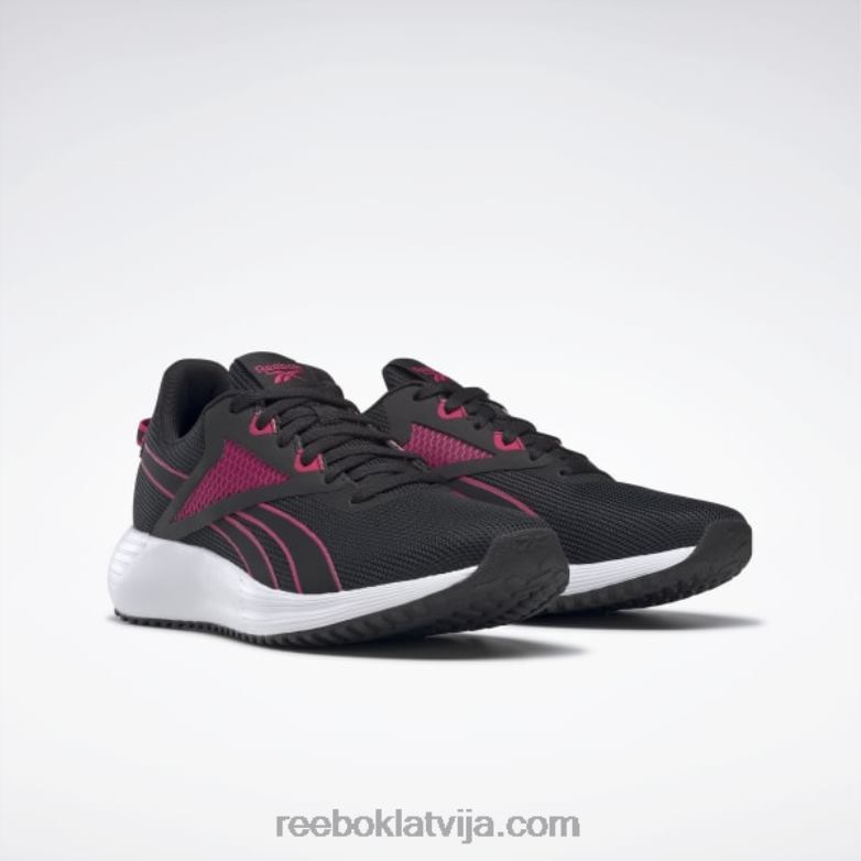 lite plus 3 sieviešu skriešanas apavi0T464139 Reebok core black/pursuit pink/ftwr white