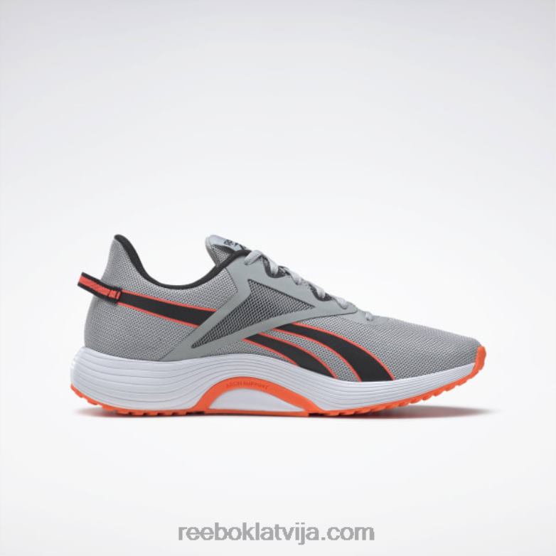 lite plus 3 vīriešu skriešanas apavi0T4641340 Reebok tīri pelēks 3/core melns/oranžs uzliesmojums