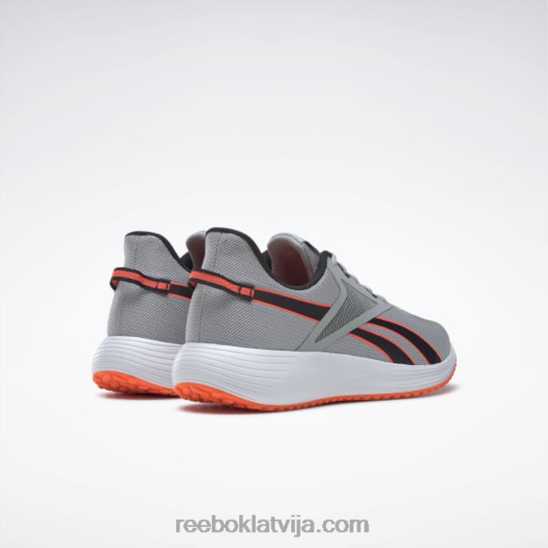 lite plus 3 vīriešu skriešanas apavi0T4641340 Reebok tīri pelēks 3/core melns/oranžs uzliesmojums