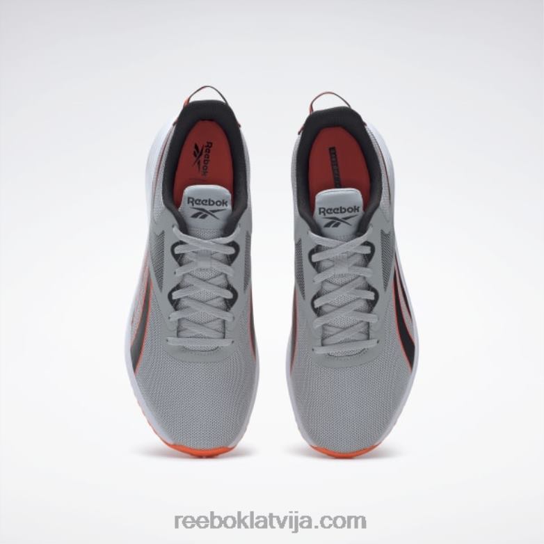 lite plus 3 vīriešu skriešanas apavi0T4641340 Reebok tīri pelēks 3/core melns/oranžs uzliesmojums