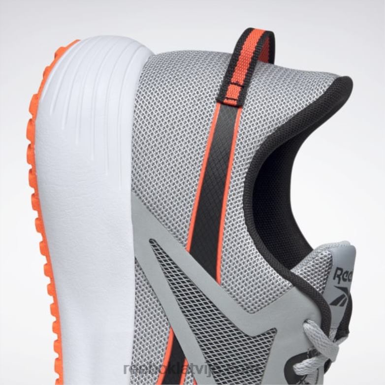 lite plus 3 vīriešu skriešanas apavi0T4641340 Reebok tīri pelēks 3/core melns/oranžs uzliesmojums