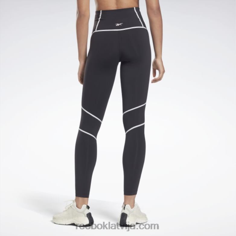 luksusa krāsainas zeķubikses ar augstu vidukli sievietes 0T464230 Reebok melns