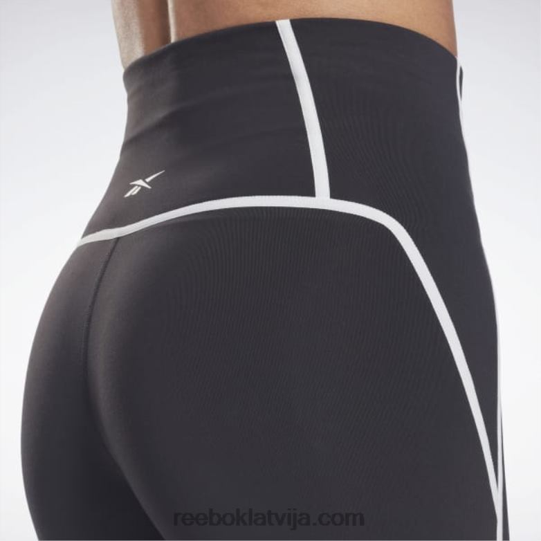 luksusa krāsainas zeķubikses ar augstu vidukli sievietes 0T464230 Reebok melns