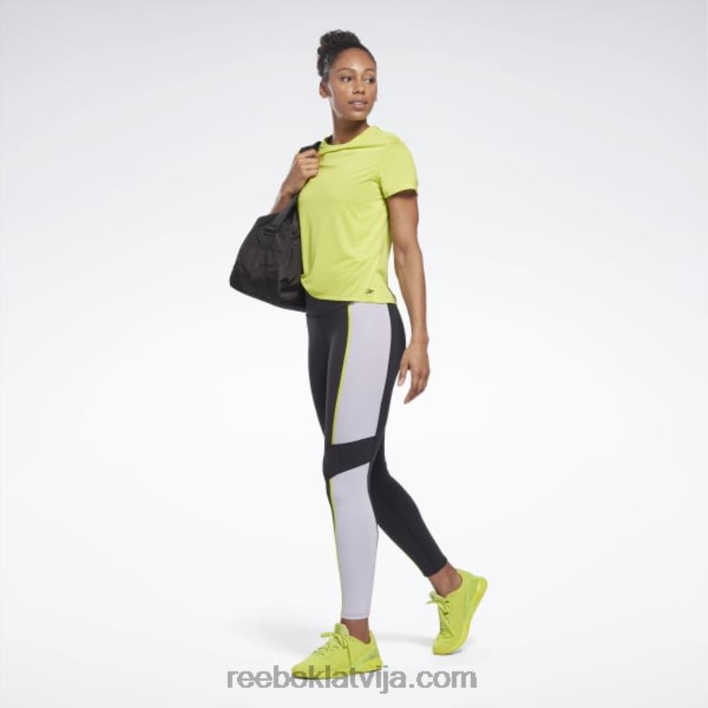 luksusa krāsainas zeķubikses ar augstu vidukli sievietes 0T464353 Reebok melns