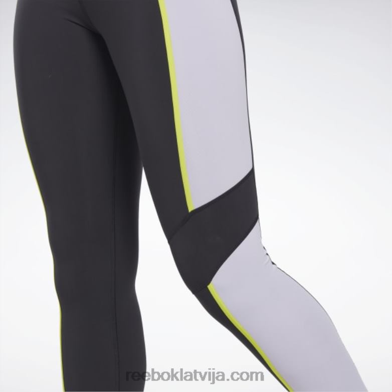 luksusa krāsainas zeķubikses ar augstu vidukli sievietes 0T464353 Reebok melns