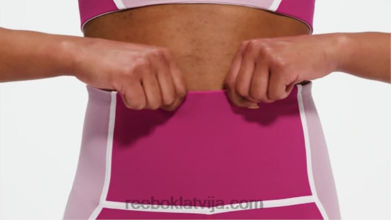 luksusa krāsainas zeķubikses ar augstu vidukli sievietes 0T464385 Reebok daļēji lepni rozā