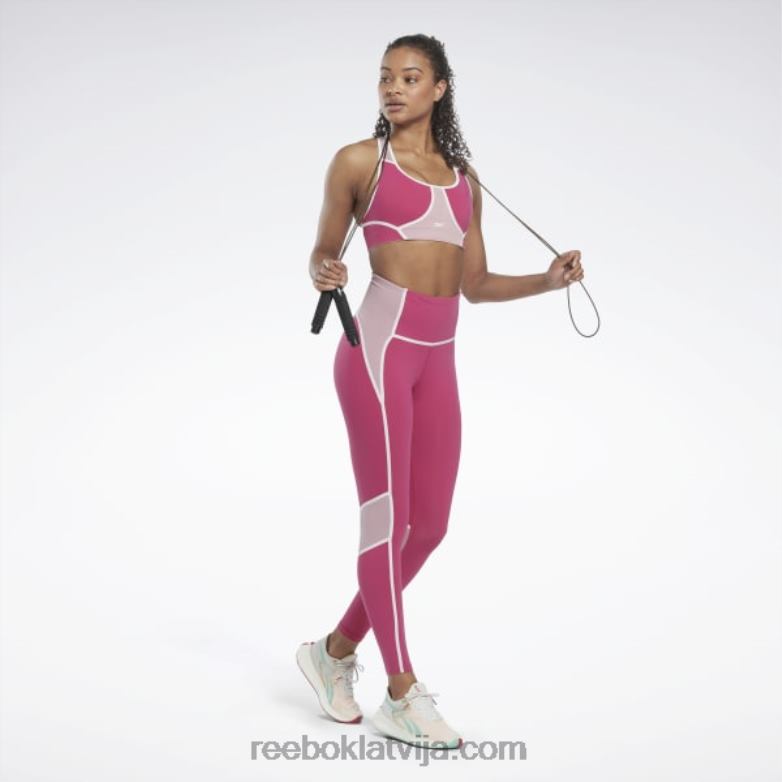 luksusa krāsainas zeķubikses ar augstu vidukli sievietes 0T464385 Reebok daļēji lepni rozā