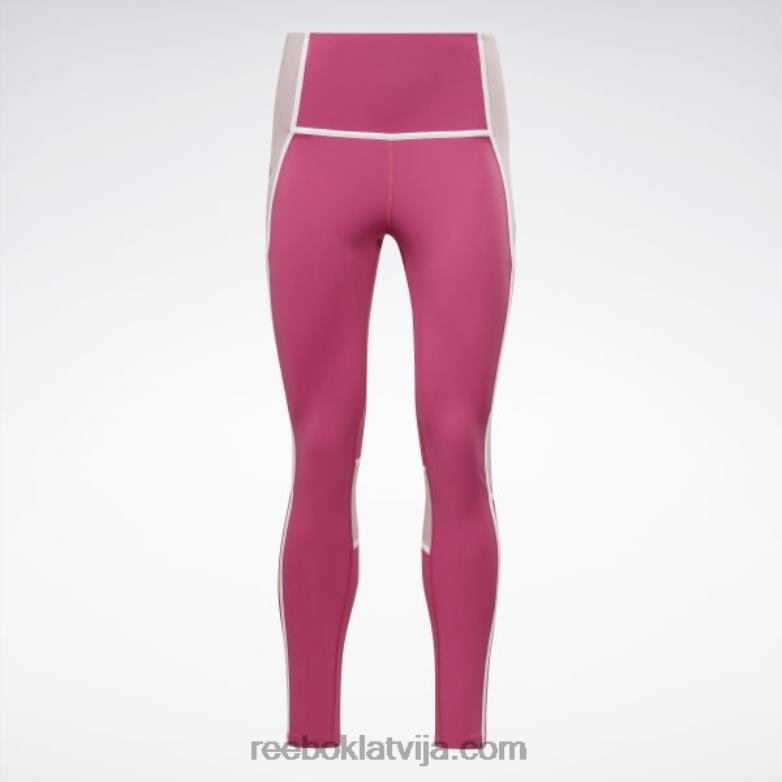 luksusa krāsainas zeķubikses ar augstu vidukli sievietes 0T464385 Reebok daļēji lepni rozā
