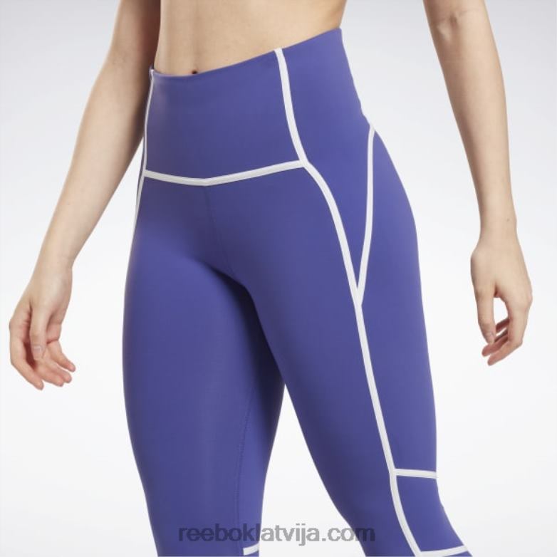 luksusa krāsainas zeķubikses ar augstu vidukli sievietes 0T464430 Reebok trekns violets