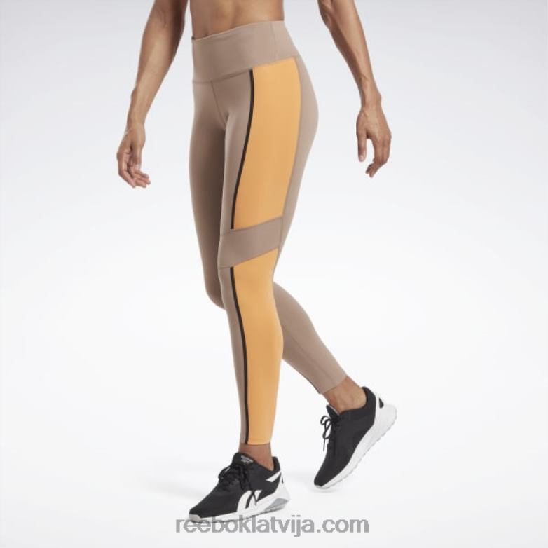 luksusa krāsainas zeķubikses ar augstu vidukli sievietes 0T464501 Reebok taupe