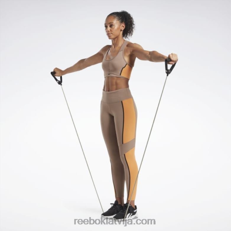 luksusa krāsainas zeķubikses ar augstu vidukli sievietes 0T464501 Reebok taupe