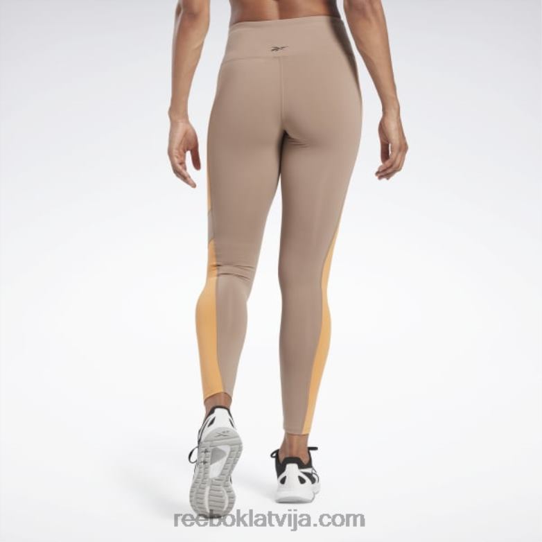 luksusa krāsainas zeķubikses ar augstu vidukli sievietes 0T464501 Reebok taupe