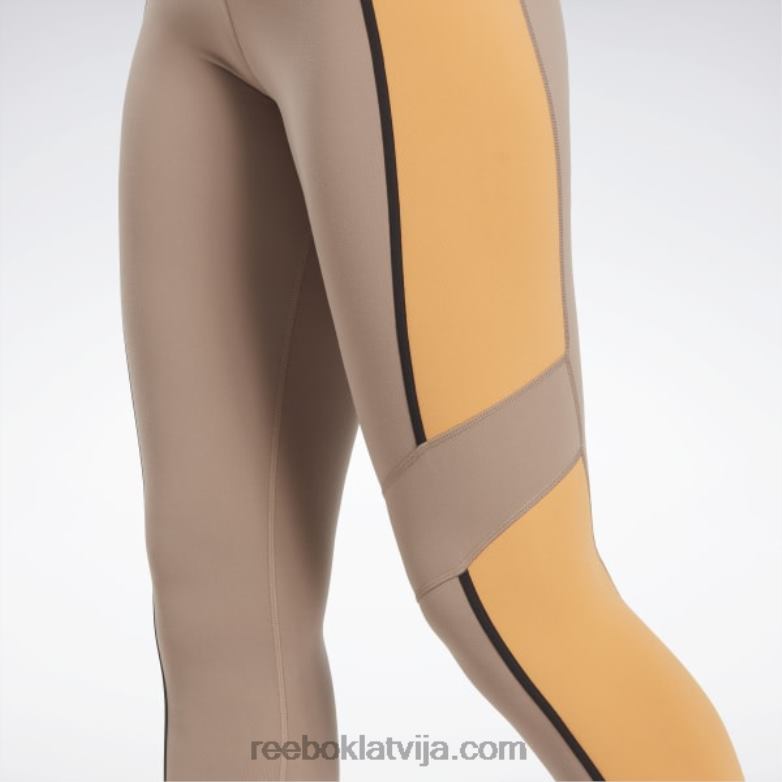 luksusa krāsainas zeķubikses ar augstu vidukli sievietes 0T464501 Reebok taupe