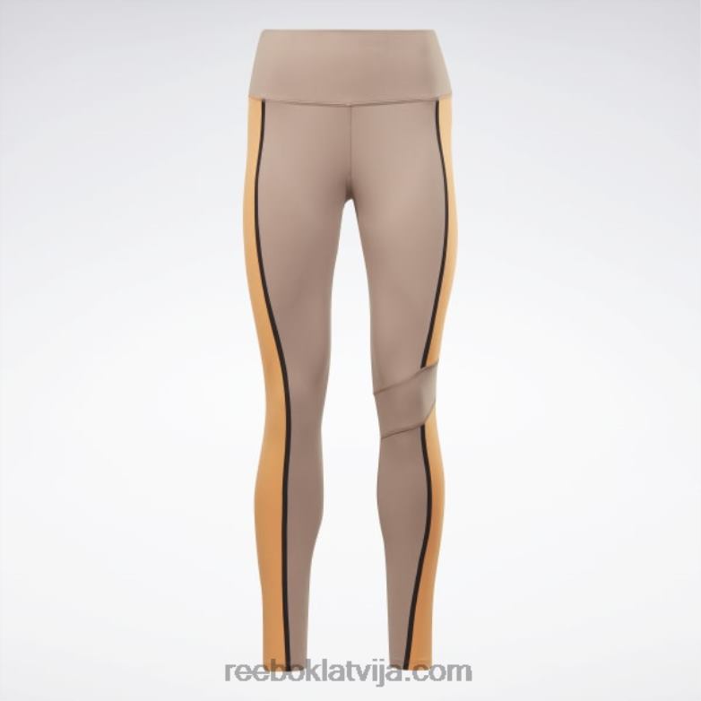 luksusa krāsainas zeķubikses ar augstu vidukli sievietes 0T464501 Reebok taupe