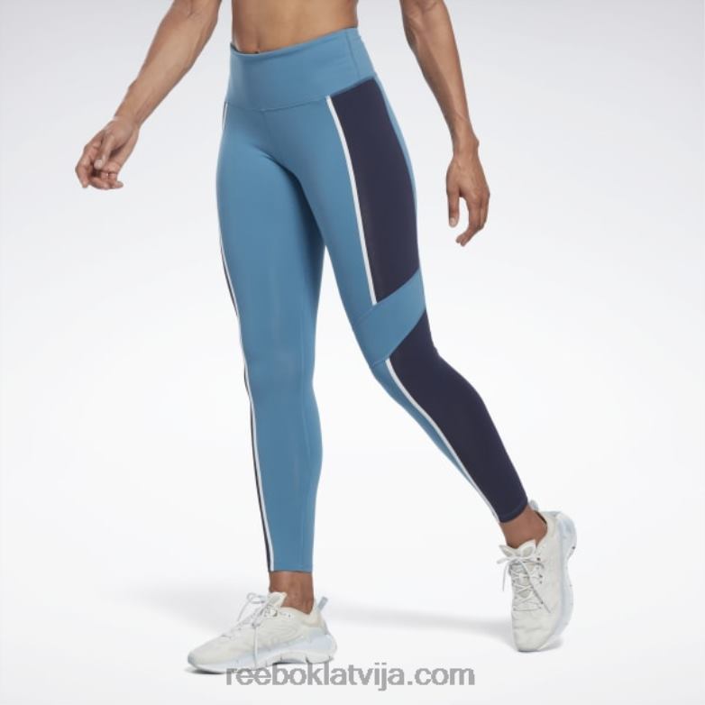 luksusa krāsainas zeķubikses ar augstu vidukli sievietes 0T464522 Reebok tēraudzils s23-r