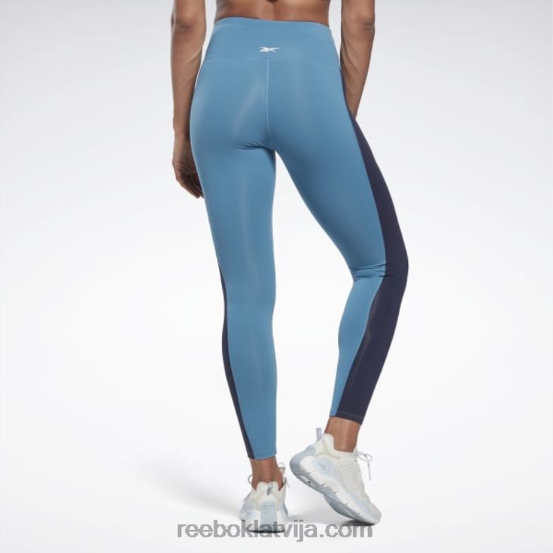 luksusa krāsainas zeķubikses ar augstu vidukli sievietes 0T464522 Reebok tēraudzils s23-r