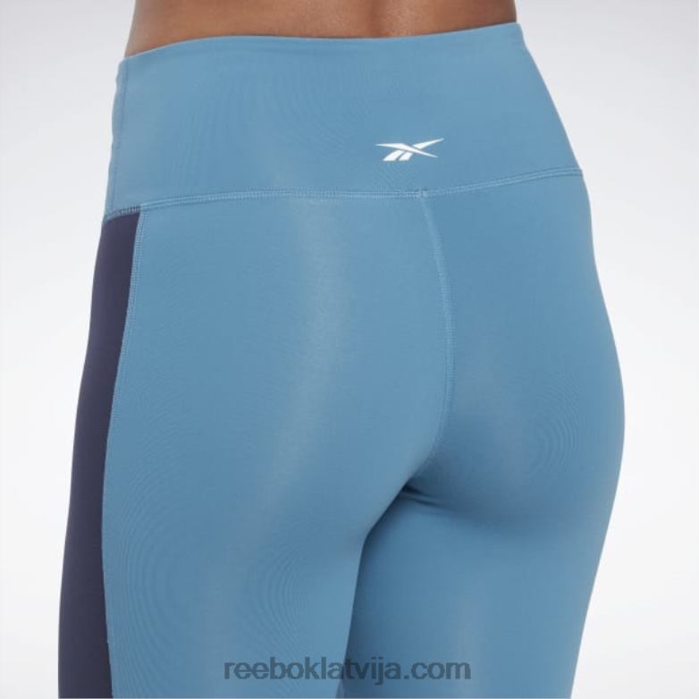 luksusa krāsainas zeķubikses ar augstu vidukli sievietes 0T464522 Reebok tēraudzils s23-r