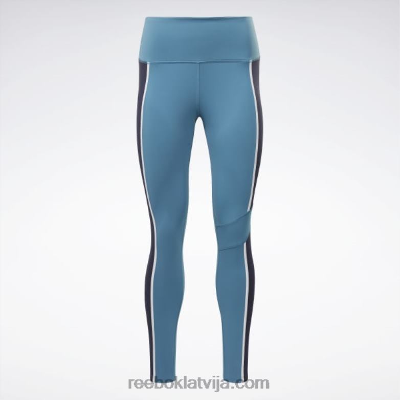 luksusa krāsainas zeķubikses ar augstu vidukli sievietes 0T464522 Reebok tēraudzils s23-r