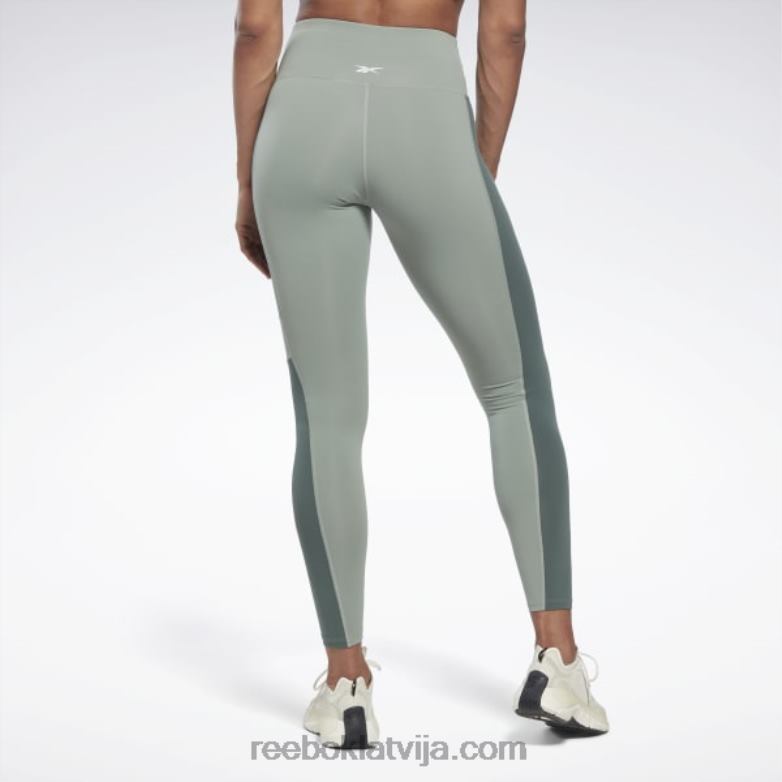 luksusa krāsainas zeķubikses ar augstu vidukli sievietes 0T464525 Reebok harmonija zaļa