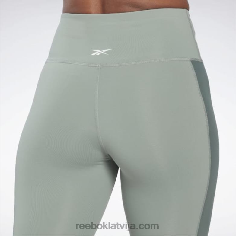 luksusa krāsainas zeķubikses ar augstu vidukli sievietes 0T464525 Reebok harmonija zaļa