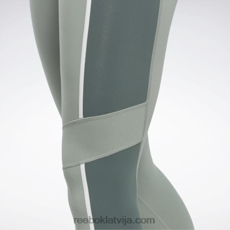 luksusa krāsainas zeķubikses ar augstu vidukli sievietes 0T464525 Reebok harmonija zaļa