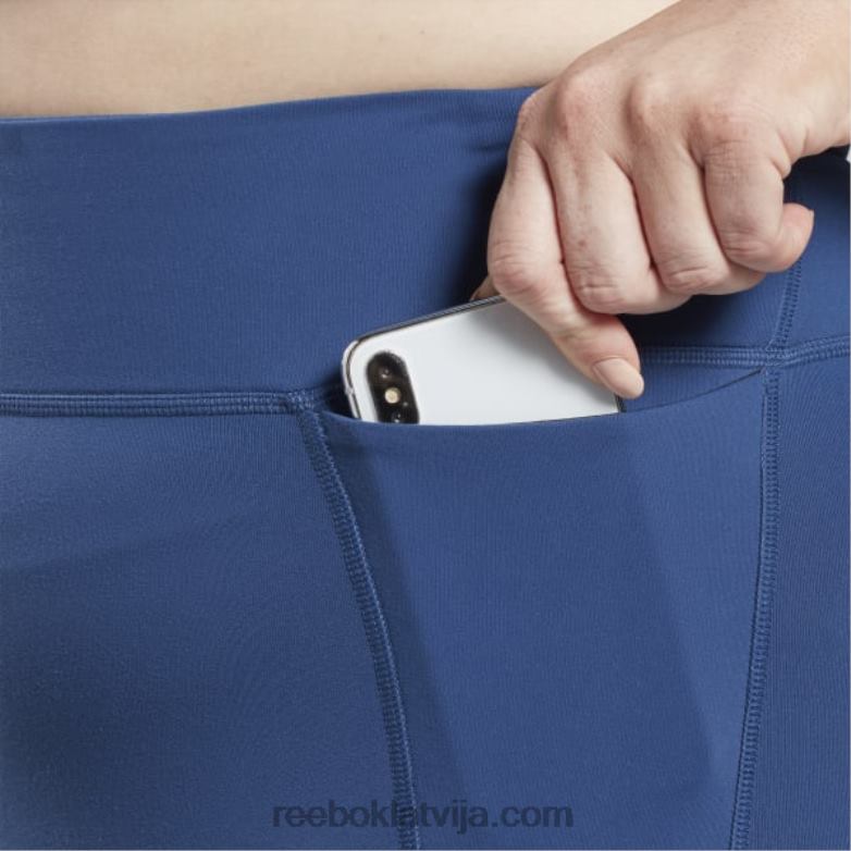 luksusa legingi (plus izmēra) sievietes 0T464772 Reebok batikas zils