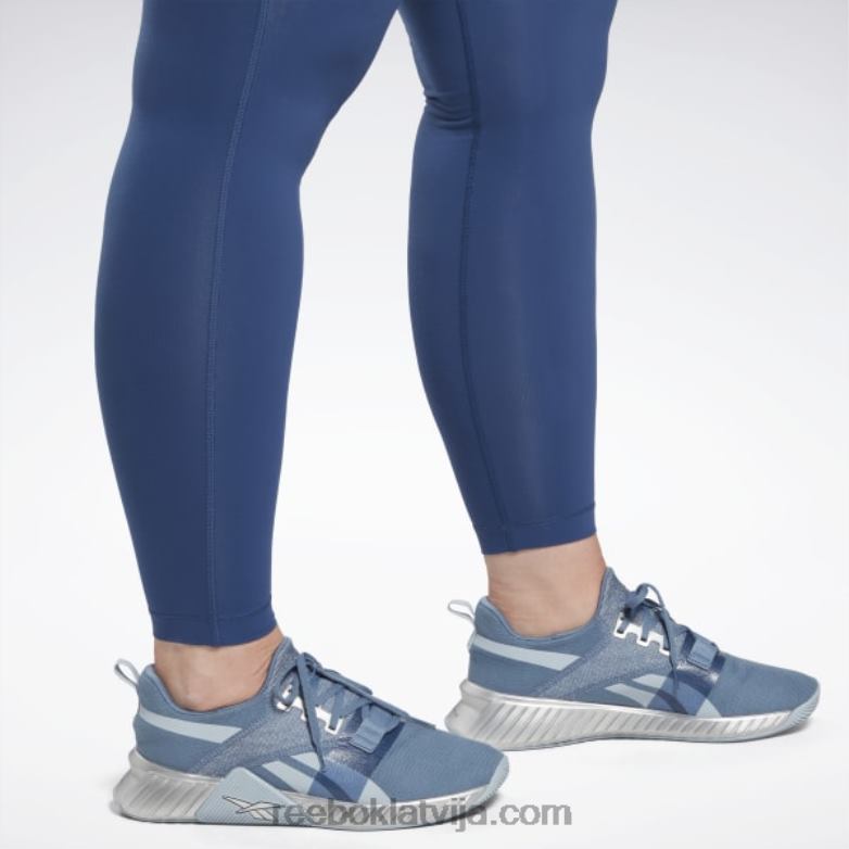 luksusa legingi (plus izmēra) sievietes 0T464772 Reebok batikas zils