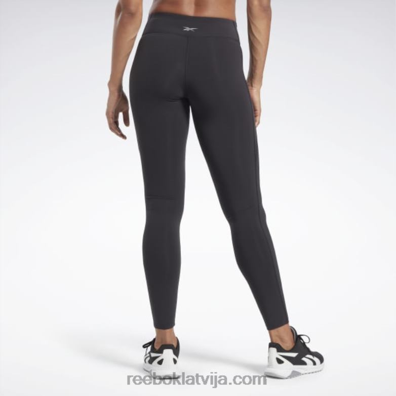 luksusa legingi sievietes 0T464300 Reebok melns