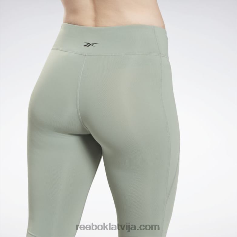 luksusa legingi sievietes 0T464471 Reebok harmonija zaļa