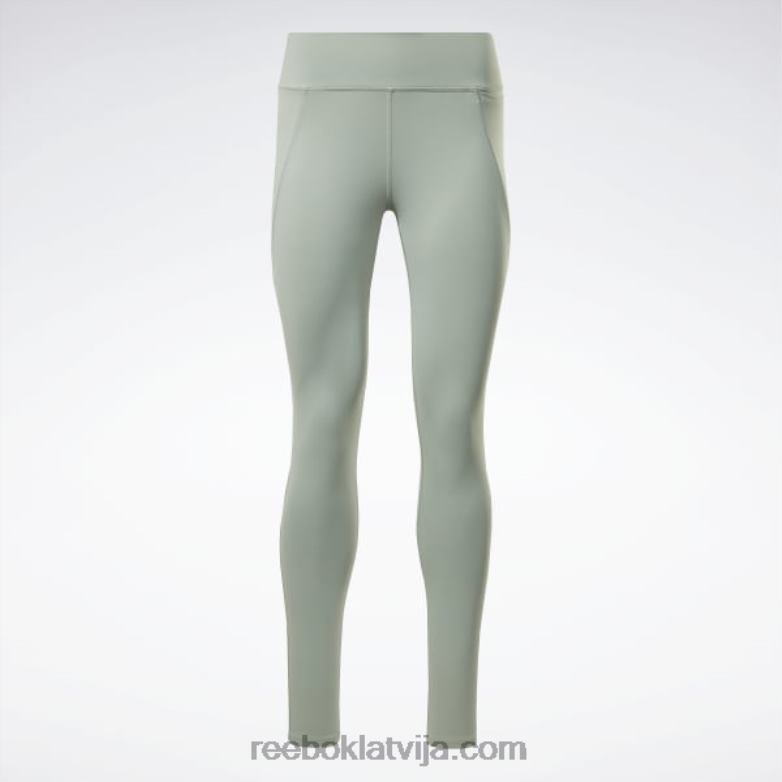luksusa legingi sievietes 0T464471 Reebok harmonija zaļa